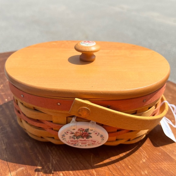 Longaberger Happy Mothers Day 1999 Tea For Two Basket - Picture 2 of 5